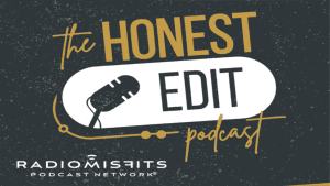 The Honest Edit Podcast Logo 16x9